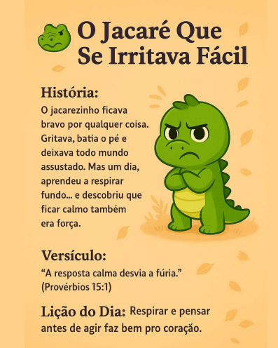 Prévia da página 1 das histórias do Parábolas Kids