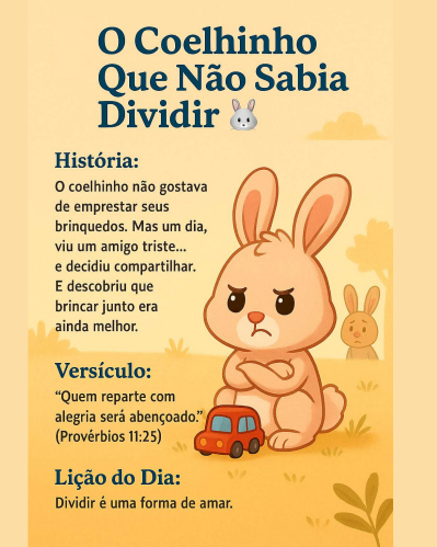 Prévia da página 2 das histórias do Parábolas Kids
